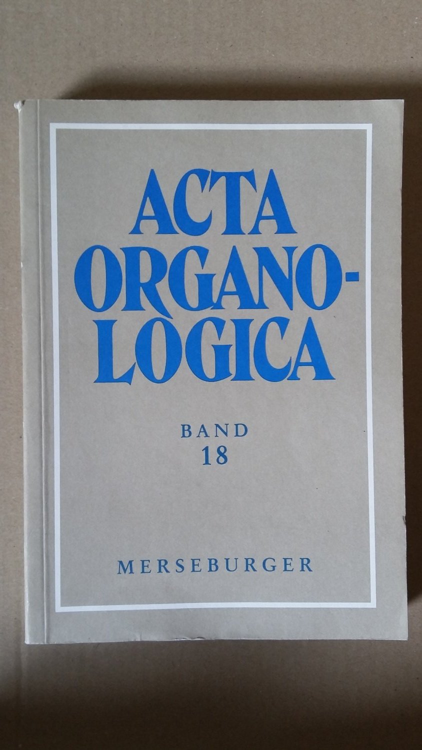 Acta Organologica“ – Bücher gebraucht, antiquarisch & neu kaufen